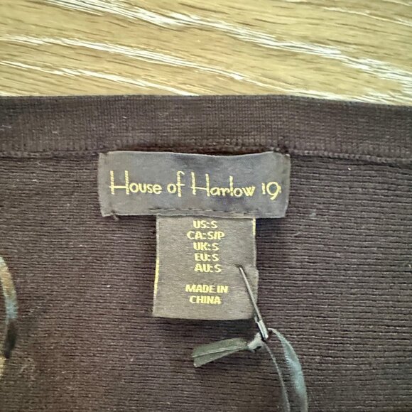 HOUSE OF HARLOW 1960 - NWT One Shoulder Knit Maxi Dress w/ Slit - sz. M - Picture 5 of 7